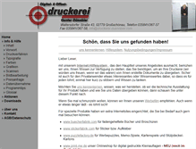 Tablet Screenshot of druckerei-duennbier.com